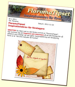 FloramaTipset Inspirationsbrev f&ouml;r f&ouml;etagare